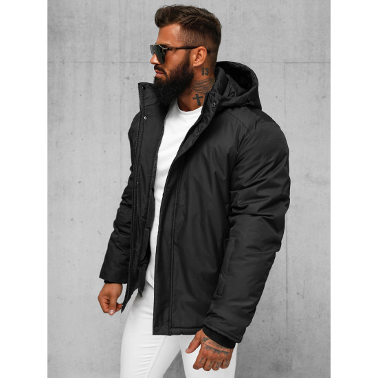 Juoda vyriška žieminė striukė Gamol JS/91M9906/392Z - Action Juoda vyriška žieminė striukė Gamol JS/91M9906/392Z