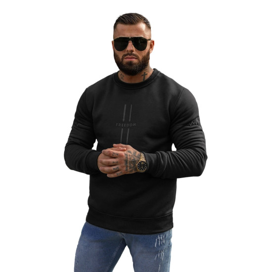Black jumper Freedom JS/8B1358/3 - Men's Sweaters| Sweaters online Black jumper Freedom JS/8B1358/3