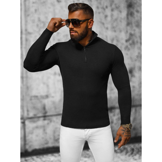 Black men's jumper Makar NB/MM6007/4 - For men Black men's jumper Makar NB/MM6007/4