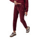 Moteriškos velvetinės bordo spalvos laisvalaikio kelnės Velvi UY2287 - Džinsai ir Kelnės Moteriškos velvetinės bordo spalvos laisvalaikio kelnės Velvi UY2287