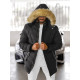Men's black winter jacket Tulen JS/5M3122/392Z - Men's Jackets and Coats Men's black winter jacket Tulen JS/5M3122/392Z