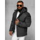 Men's dark grey winter jacket Sodel JS/91M9902/105Z - Men's Jackets and Coats Men's dark grey winter jacket Sodel JS/91M9902/105Z