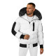 Men's winter white jacket Vitor O/M798Z - Men's Jackets and Coats Men's winter white jacket Vitor O/M798Z
