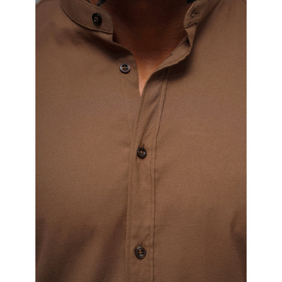 Men's brown shirt Sumel O/V104Z - For men Men's brown shirt Sumel O/V104Z