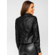 Black women's leather jacket Morel 11Z8032 - For women Black women's leather jacket Morel 11Z8032