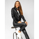 Black women's leather jacket Morel 11Z8032 - For women Black women's leather jacket Morel 11Z8032