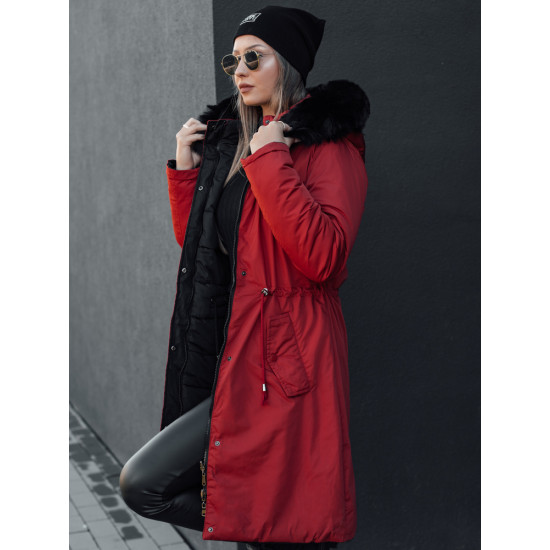 Red women's reversible jacket Adnel TY4588 - For women Red women's reversible jacket Adnel TY4588