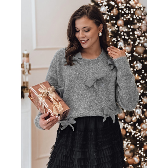 Women's grey jumper Bow MY2354 - For women Women's grey jumper Bow MY2354