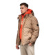 Men's brown winter jacket Emio V2 OM-JAHP-0195 - Men's Jackets and Coats Men's brown winter jacket Emio V2 OM-JAHP-0195