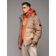 Men's brown winter jacket Emio V2 OM-JAHP-0195 - Men's Jackets and Coats Men's brown winter jacket Emio V2 OM-JAHP-0195