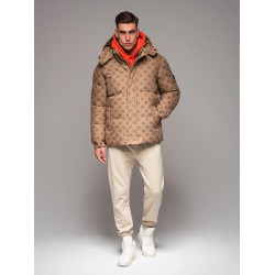 Men's brown winter jacket Emio