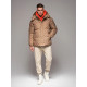Men's brown winter jacket Emio V2 OM-JAHP-0195 - Men's Jackets and Coats Men's brown winter jacket Emio V2 OM-JAHP-0195