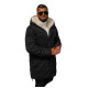 Men's black winter jacket Optin JS/5M3123/392 - Men's Jackets and Coats Men's black winter jacket Optin JS/5M3123/392
