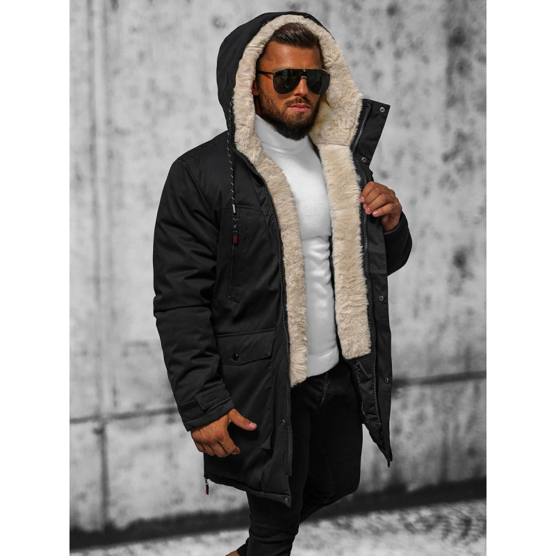 Men's black winter jacket Optin JS/5M3123/392