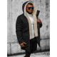 Men's black winter jacket Optin JS/5M3123/392 - Men's Jackets and Coats Men's black winter jacket Optin JS/5M3123/392