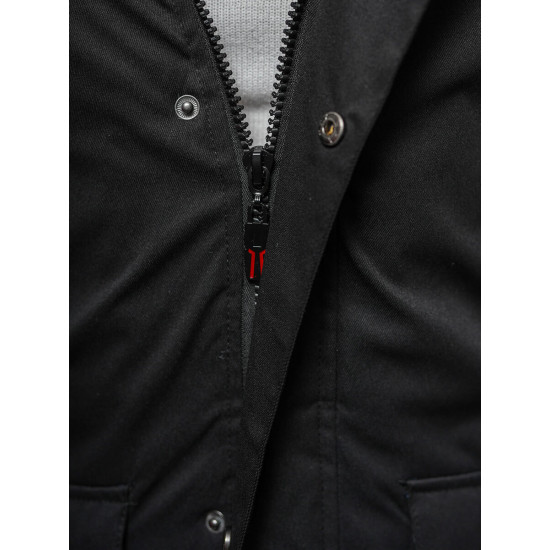 Men's black winter jacket Optin JS/5M3123/392 - Men's Jackets and Coats Men's black winter jacket Optin JS/5M3123/392