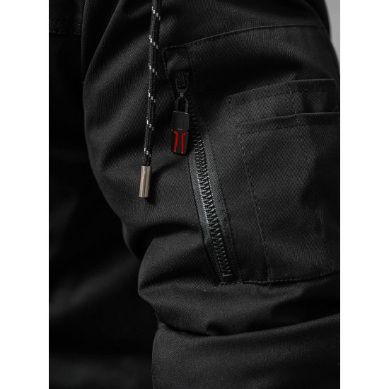 Men's black winter jacket Optin JS/5M3123/392 - Men's Jackets and Coats Men's black winter jacket Optin JS/5M3123/392