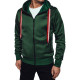 Men's green jumper Ziper BX5860 - Men's Sweaters| Sweaters online Men's green jumper Ziper BX5860 FDM