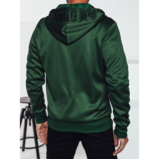 Men's green jumper Ziper BX5860 - Men's Sweaters| Sweaters online Men's green jumper Ziper BX5860 FDM