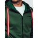 Men's green jumper Ziper BX5860 - Men's Sweaters| Sweaters online Men's green jumper Ziper BX5860 FDM