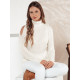 Women's white high neck jumper Fibi MY2406 - For women Women's white high neck jumper Fibi MY2406