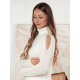 Women's white high neck jumper Fibi MY2406 - For women Women's white high neck jumper Fibi MY2406