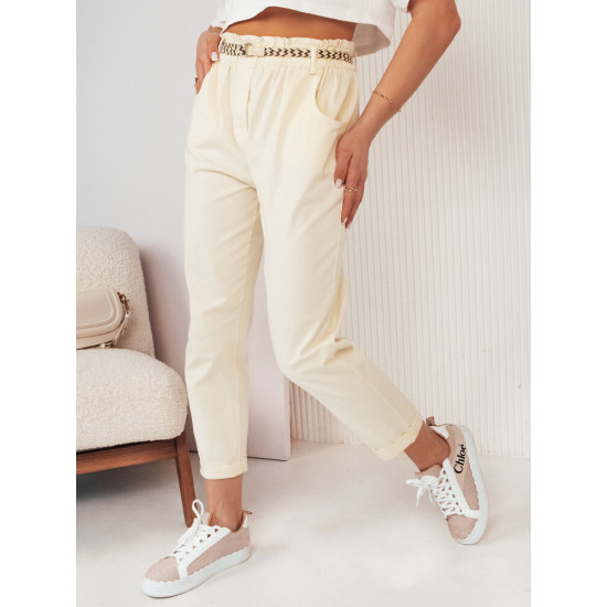 Women's trousers white Erli UY2029 - Jeans and Trousers Women's trousers white Erli UY2029