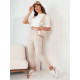 Women's trousers light brown Erli UY2027 - Jeans and Trousers Women's trousers light brown Erli UY2027