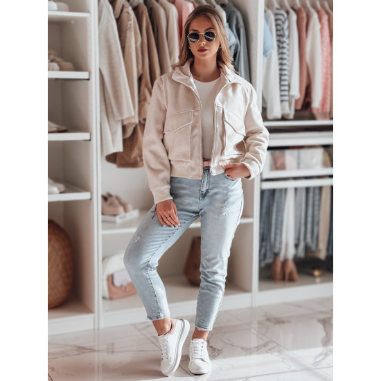 Rusva moteriška oversize bomber striukė Milina TY4793 - Moterims Rusva moteriška oversize bomber striukė Milina TY4793