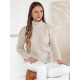 Women's brownish high neck jumper Fibi MY2407 - For women Women's brownish high neck jumper Fibi MY2407