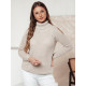 Women's brownish high neck jumper Fibi MY2407 - For women Women's brownish high neck jumper Fibi MY2407