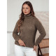 Women's brown high neck jumper Fibi MY2403 - For women Women's brown high neck jumper Fibi MY2403