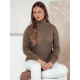 Women's brown high neck jumper Fibi MY2403 - For women Women's brown high neck jumper Fibi MY2403