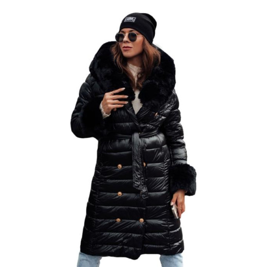 Moteriškas paltas su aksinėmis sagomis Karum JS/5M3160/392