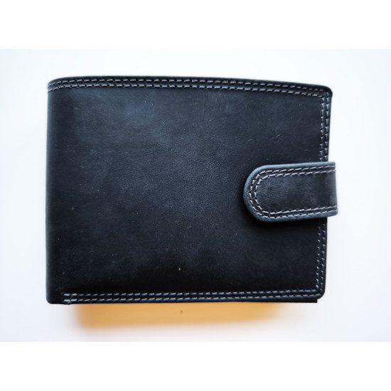Men's black leather wallet Kenid ZG-N45012 - Accessories for men Men's black leather wallet Kenid ZG-N45012 Premium