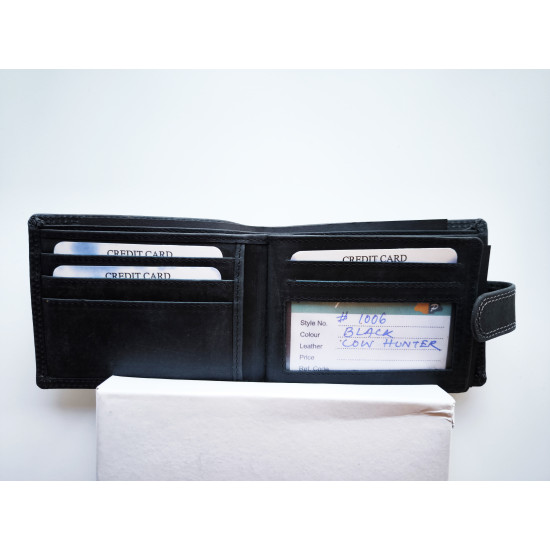 Men's black leather wallet Kenid ZG-N45012 - Accessories for men Men's black leather wallet Kenid ZG-N45012 Premium