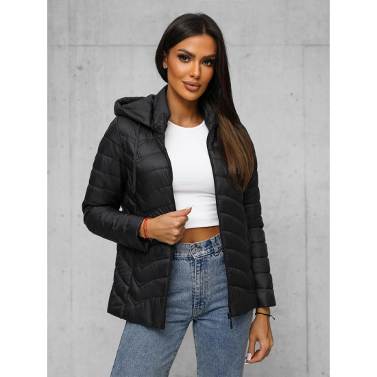 Juoda moteriška striukė Laim Moteriškos striukės