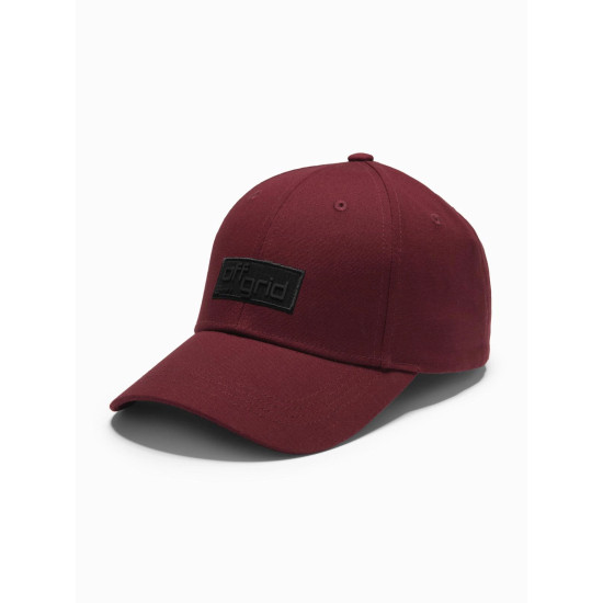 Unisex bordo kepurė Grid V8 OM-ACCS-0104 - Aksesuarai vyrams Unisex bordo kepurė Grid V8 OM-ACCS-0104