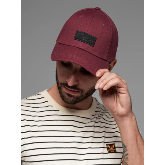 Unisex bordo kepurė Grid V8 OM-ACCS-0104 - Aksesuarai vyrams Unisex bordo kepurė Grid V8 OM-ACCS-0104
