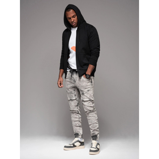 Men's grey joggers Adren V4 OM-PADJ-0243 - Trousers Men's grey joggers Adren V4 OM-PADJ-0243