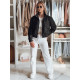 Juoda moteriška oversize bomber striukė Milina TY4791 - Moterims Juoda moteriška oversize bomber striukė Milina TY4791