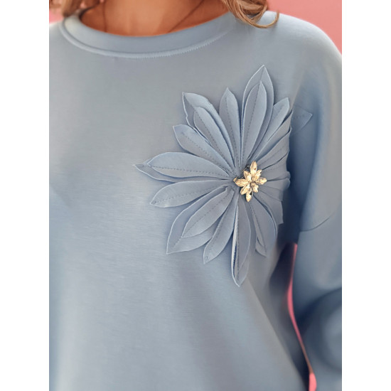 Women's blue jumper Flori RY2764 - Jumpers Women's blue jumper Flori RY2764