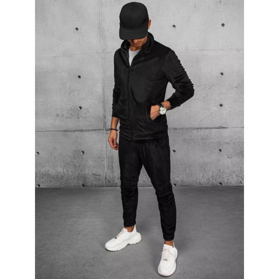 Men's black velour jumper Onil BX5538 - Men's Sweaters| Sweaters online Men's black velour jumper Onil BX5538
