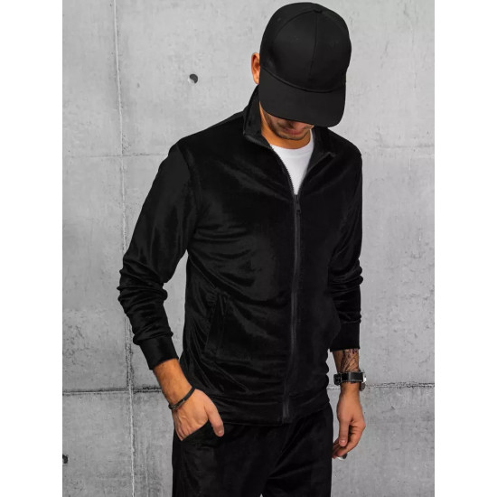 Men's black velour jumper Onil BX5538 - Men's Sweaters| Sweaters online Men's black velour jumper Onil BX5538