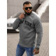 Men's grey hooded jumper New York JS/8B1362/5 - Men's Sweaters| Sweaters online Men's grey hooded jumper New York JS/8B1362/5