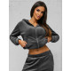 Women's dark grey velour set Alin JS/35C1613/5 - For women Women's dark grey velour set Alin JS/35C1613/5
