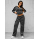 Women's dark grey velour set Alin JS/35C1613/5 - For women Women's dark grey velour set Alin JS/35C1613/5