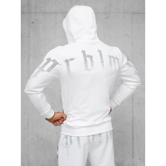 Vyriškas baltos spalvos  laisvalaikio kostiumas Matin O/FF3781AB