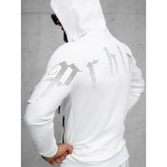 Vyriškas baltos spalvos  laisvalaikio kostiumas Matin O/FF3781AB