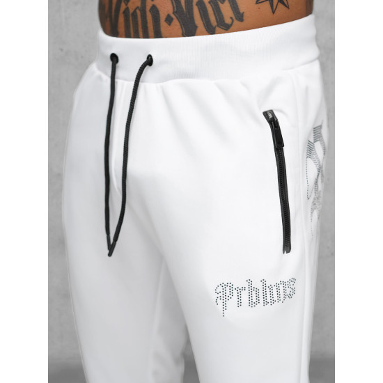 Vyriškas baltos spalvos  laisvalaikio kostiumas Matin O/FF3781AB